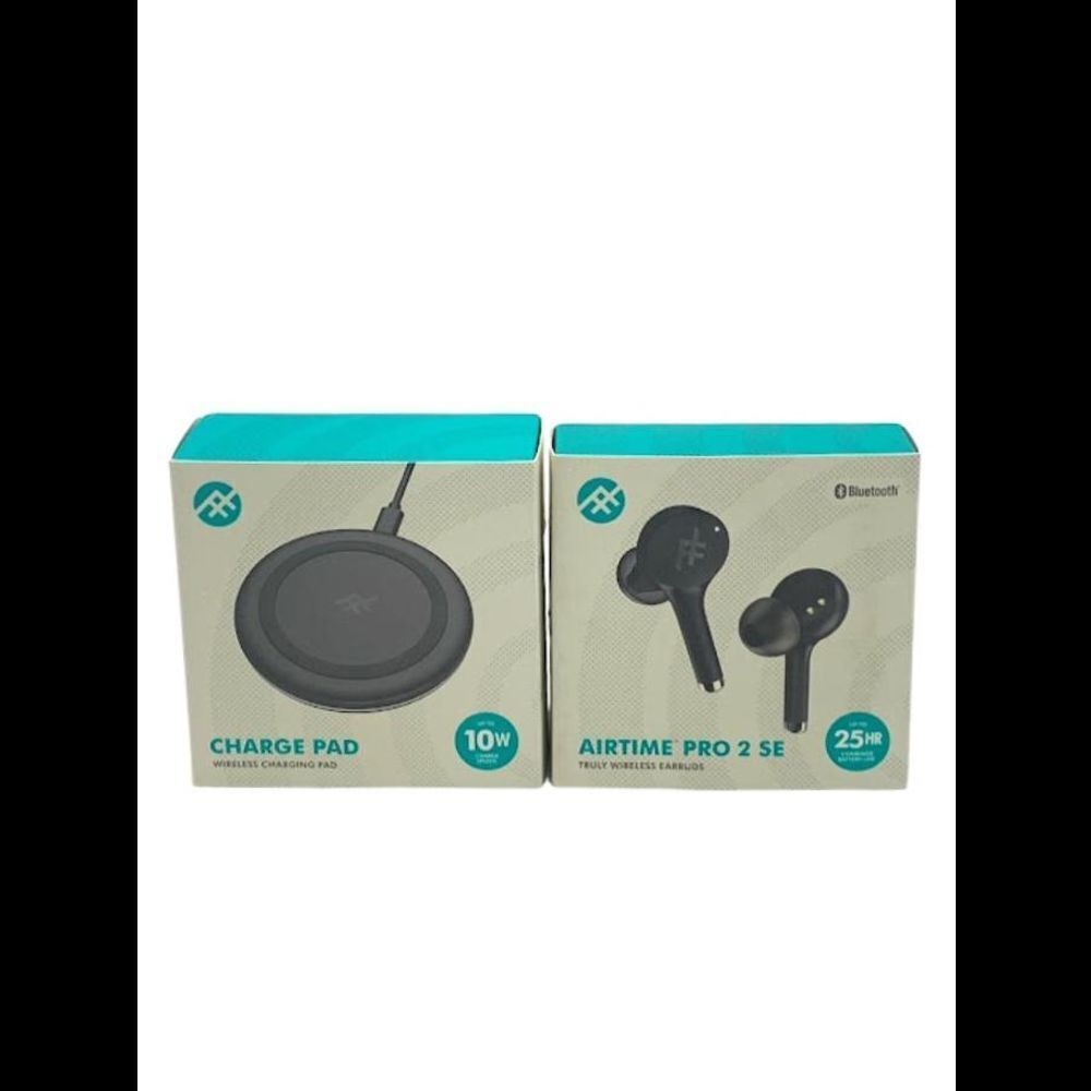 iFrogz Airtime Pro 2 SE Truly Wireless Earbuds w/ Charging Pad Black